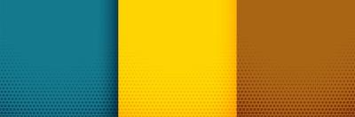 Elegant Halftone Background Set in Turquoise, Yellow, and Brown Colors – Free Download