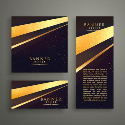 Luxury Banners Collection in Various Shapes – Free Download
