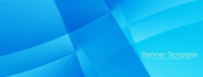 Modern Elegant Wave Style Blue Color Banner Design – Free Download