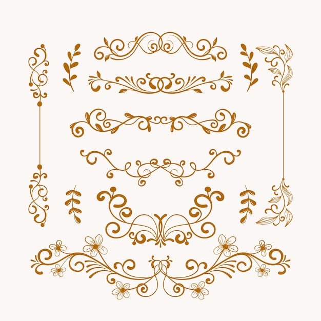 Hand Drawn Wedding Album Ornaments – Free Download