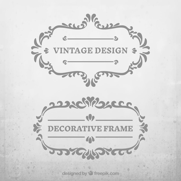 Vintage Decorative Frame Pack – Free Download
