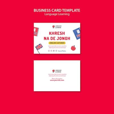 Language Learning Template Design – Download Free Stock Photo