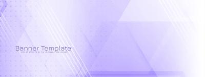 Modern Geometric Banner Design in Elegant Violet Color – Free Download