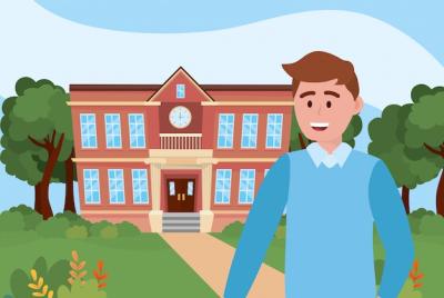 School Teacher Vector Template – Free Download