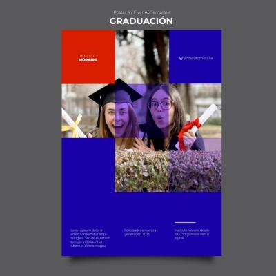 Graduation Celebration Poster Template – Download Free Stock Photo