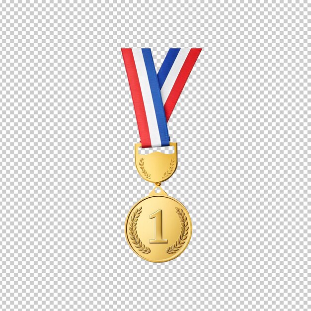 Gold Medal Isolated on Transparent Background – Free Download