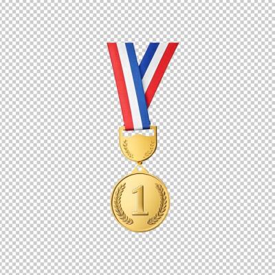 Gold Medal Isolated on Transparent Background – Free Download