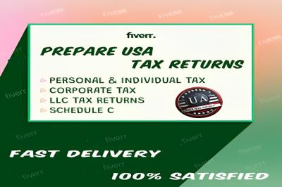 I Will Prepare USA Individual or Business Income Tax Return
