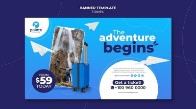 Travel Agency Banner Template – Free to Download