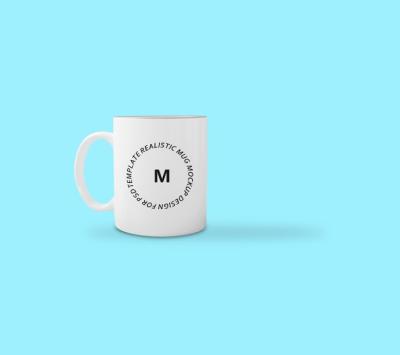 White Mug Mockup Design PSD Template – Free to Download