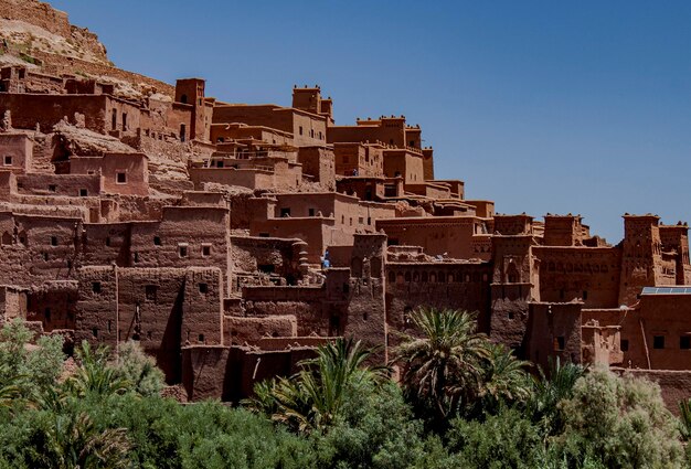 Traditional Mud-Built Berber Village Kasbahs in Marrakech, Atlas Mountains, Morocco – Free to Download