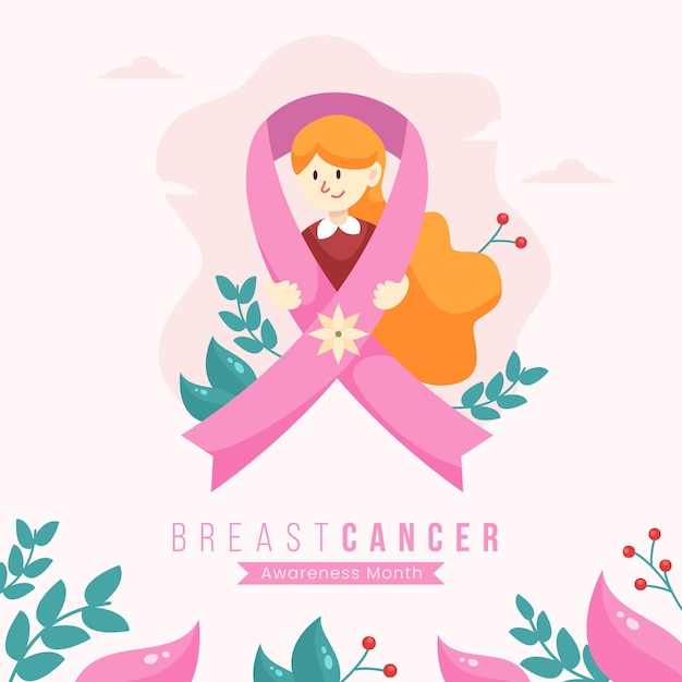 Breast Cancer Awareness Month Concept – Free to Download