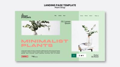 Stunning Plant Shop Landing Page Template – Free Download