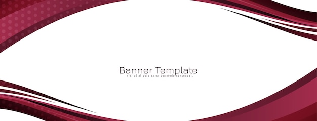 Red Color Wave Banner Design – Free Download