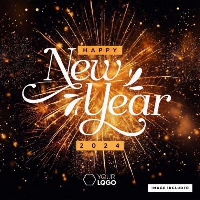 Happy New Year 2024 Social Media Feed – Free Stock Photo, Download for Free