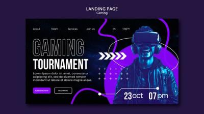 Gaming Template Design – Free Download, Download Free Stock Photo