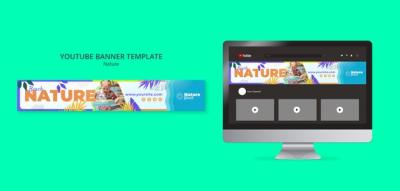 Flat Design Nature Template for Your Creative Projects – Free Download