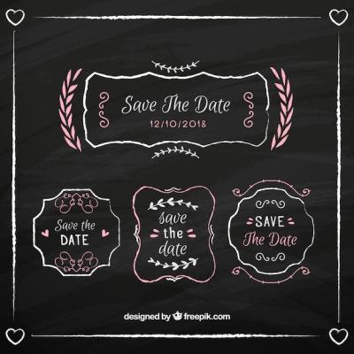 Vintage Typographic Wedding Invitation – Free Download