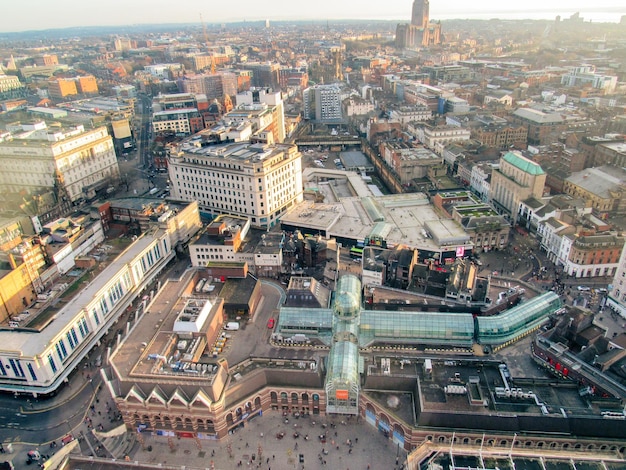 Aerial View of Liverpool, United Kingdom – Free Download