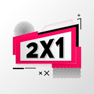 2×1 Promotion Banner – Free Stock Photo for Download