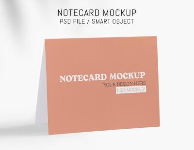 PSD Notecard Mockup Design – Free Download for Creative Projects