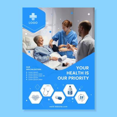 Hospital Care Poster Template – Download Free Stock Photo