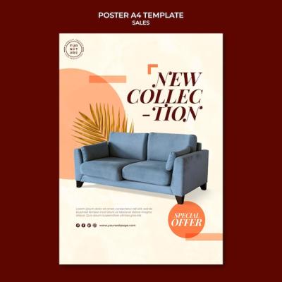 Eye-Catching Sales Poster Template – Free to Download