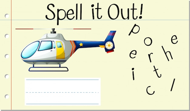 Helicopter Vector Template – Free Download