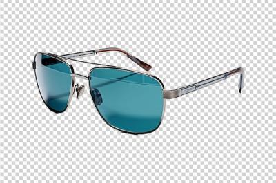 Titanium Optical Frame Isolated on Transparent Background – Free to Download