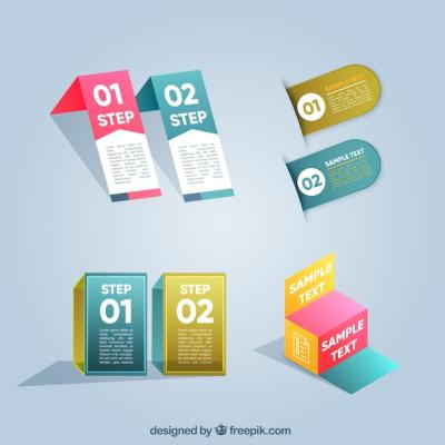Modern Collection of Infographic Elements for Free Download