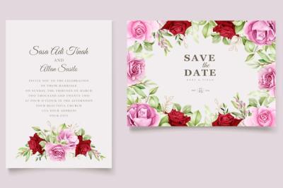 Elegant Watercolor Floral Card Set – Free Download