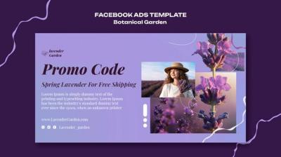Botanic Garden Template in Flat Design – Free to Download