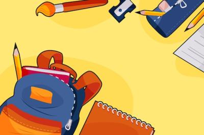Back to School Flat Design Background – Free Download