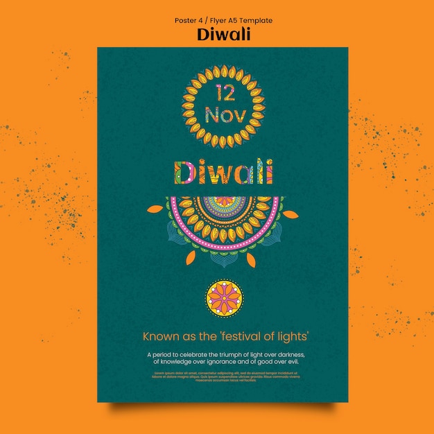 Diwali Template Design – Download Free Stock Photo