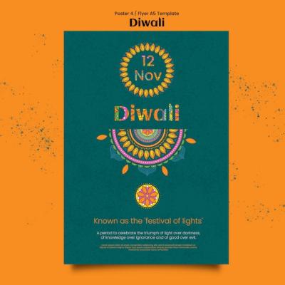 Diwali Template Design – Download Free Stock Photo