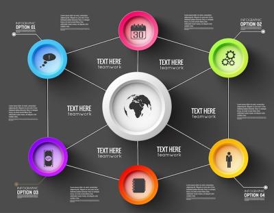 Network Infographic Template for Presentation – Free to Download