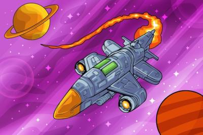 Hand Drawn Galaxy Background – Free Download