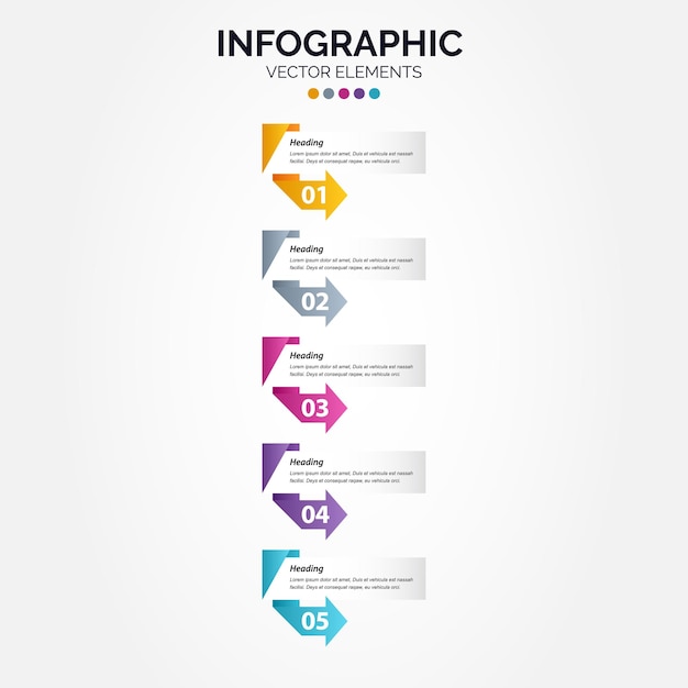 Vector Vertical Infographic Label Design Template for Process Diagrams and Workflow Layouts – Free Download