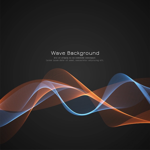 Abstract Glossy Wave Dark Background – Free Download