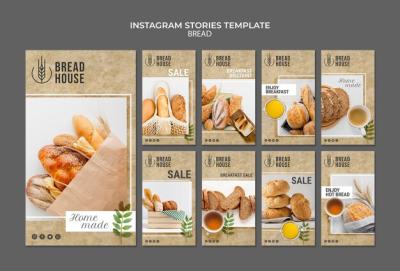 Freshly Baked Bread Stories Templates – Free Download