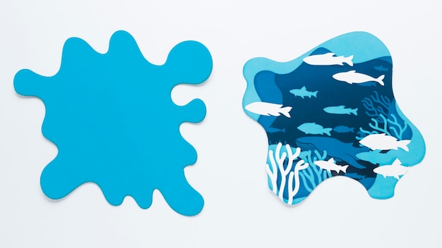 Paper Stains for Ocean’s Day – Free Download