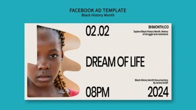 Black History Month Celebration Facebook Template – Free to Download