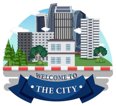 City Vector Illustration – Download Free Stock Photo