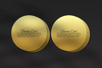 Circular Badge Mockup Design – Free Download