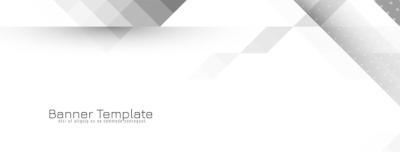 Trendy Gray and White Geometric Banner Design Vector – Free Download
