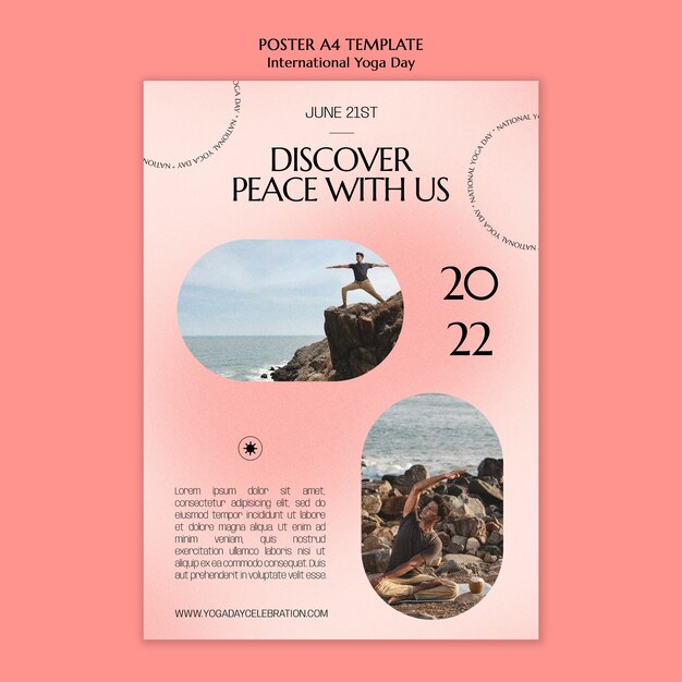 International Yoga Day Poster Template – Free Download