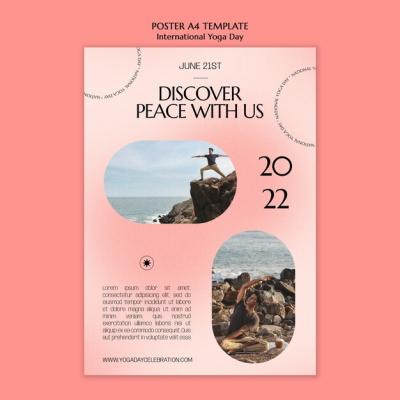 International Yoga Day Poster Template – Free Download