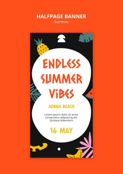 Summer Template Design – Free Stock Photo, Download Free