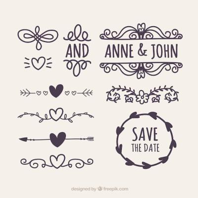 Wedding Ornaments Collection for Decoration – Free Download