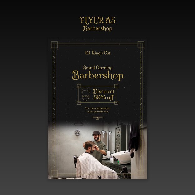Barbershop Template Design: Free Stock Photo for Download